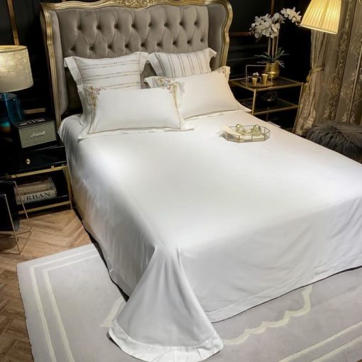 TEMPUR Luxe Bettlaken-Set – Ägyptische Baumwolle 400 Fadenzahl, Split King, Vier Farben