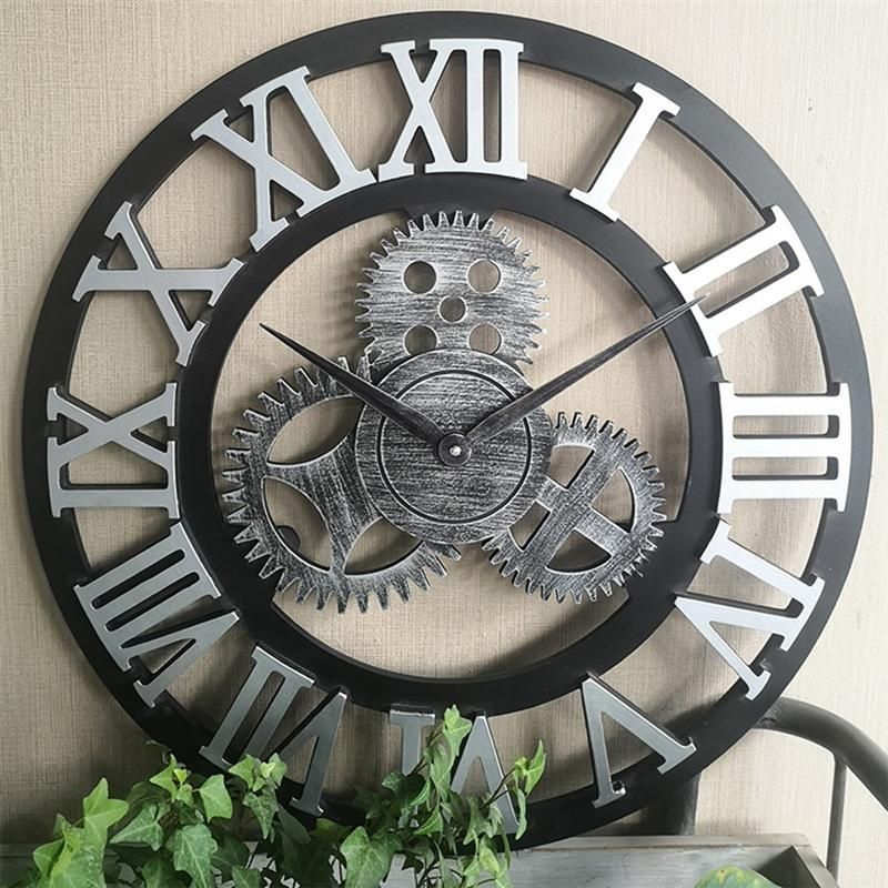 rustic industrial wall clock        <h3 class=
